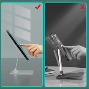 Adjustable Aluminum Tablet & Phone Stand | Foldable Desktop Holder for Smartphones iPad Tablets