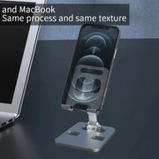 Adjustable Aluminum Tablet & Phone Stand | Foldable Desktop Holder for Smartphones iPad Tablets