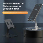 Adjustable Aluminum Tablet & Phone Stand | Foldable Desktop Holder for Smartphones iPad Tablets