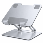 Adjustable height laptop stand for a compatible laptop