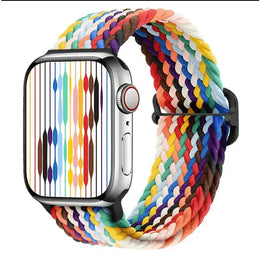 Apple Watch Braided Nylon Band – Adjustable Buckle Lightweight & Stretchy