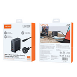 100W GaN desktop charging station with three USB-C ports and one USB-A port