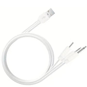 Barrel Jack 3 in 1 Power Cable - (White) 1m - charger / White - Electronics Accessories