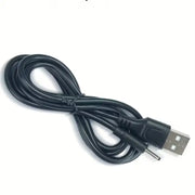 Barrel Jack Power Cable - 2mm x 0.6mm charger (Black) 1m - Black - Electronics Accessories