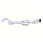 Barrel Jack Power Cable (Elbow) - 3.5mm x 1.35mm charger (White) 1m - 2 mm / chargers / White - Electronics Accessories
