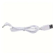Barrel Jack Power Cable (Elbow) - 3.5mm x 1.35mm charger (White) 1m - 2 mm / chargers / White - Electronics Accessories