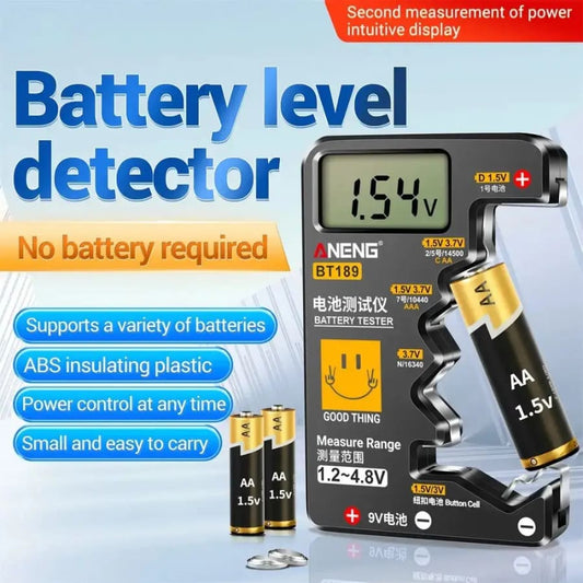 Battery Tester BT189 (Button Cell, AA, AAA, C, D, 9V, 14500, 16340)
