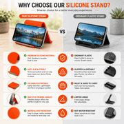 Bendable silicone phone holder with flexible foldable design