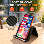 Bendable silicone phone holder with flexible foldable design