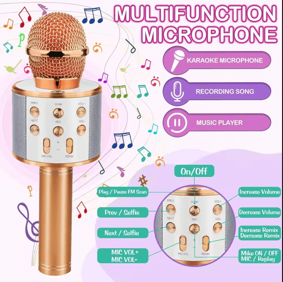 Handheld Bluetooth Karaoke Microphone
