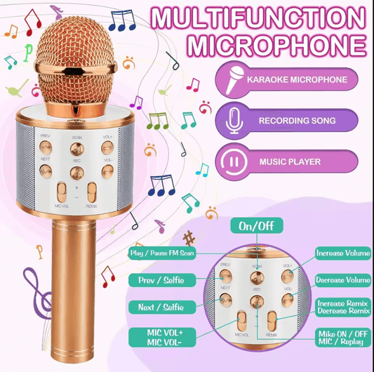 Handheld Bluetooth Karaoke Microphone