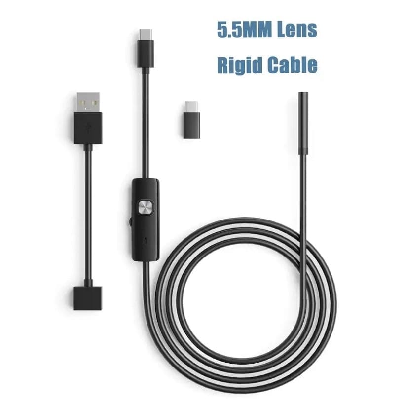 Borescope / Endoscope Camera - Android (Type C, Micro USB & Computer USB Ports)