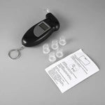 Breathalyzer - Breath Alcohol Tester With 5 Extra Breathalyser Mouth Pieces - Tools & Kits (multipurpose)