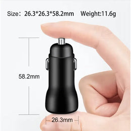 Car Charger Type-C and USB Fast Charging Mobile Adapter