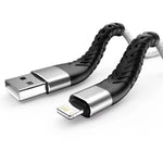 Charger Cable for iPhone/iPad - 2m (White & Black) - White Black - Phone/Tablet Accessories