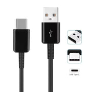 Charger Cable for Oppo Phones - 1m (Black) - Phone / Black - Phone/Tablet Accessories
