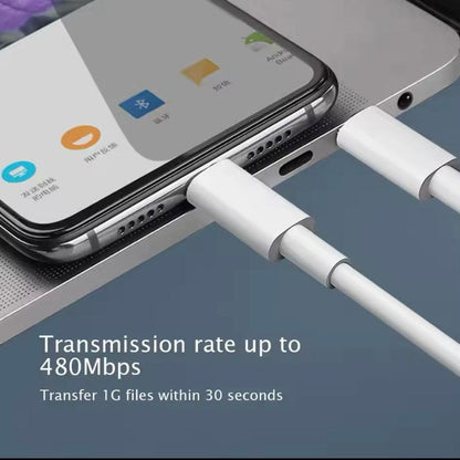 Type C to Type C (2m) Charger Cable For Samsung Devices (White)
