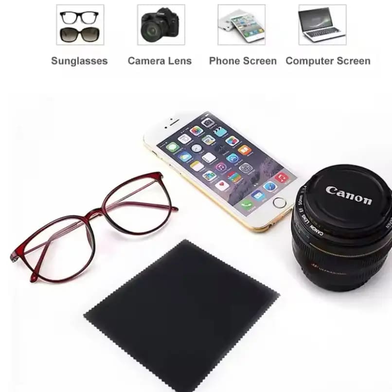 Cleaning Cloth for Glasses, Camera Lenses & Screens (Pack of 10)