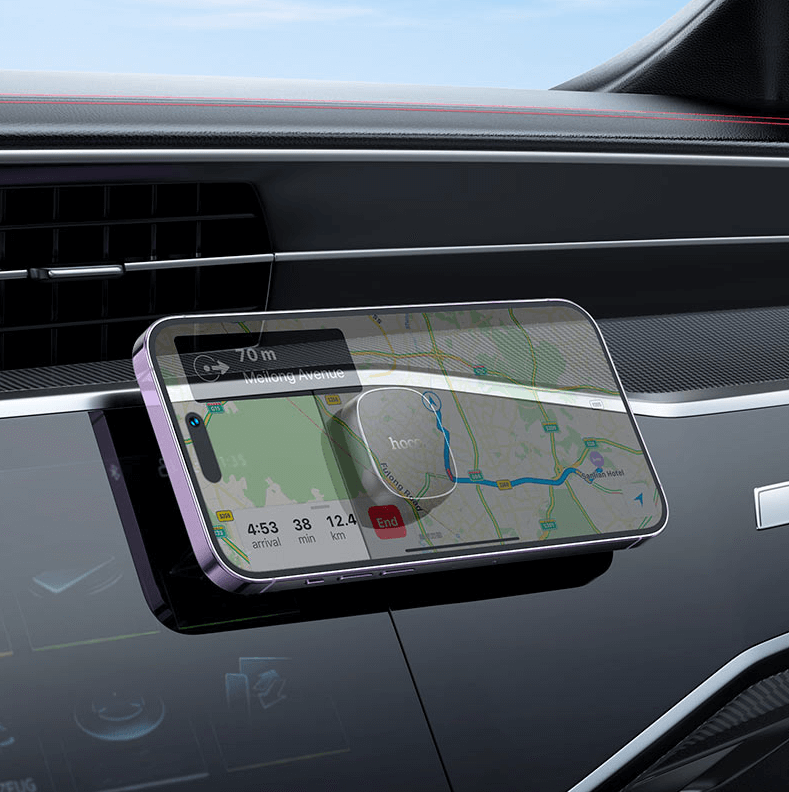 slim magnetic car phone mount with H42 magnets