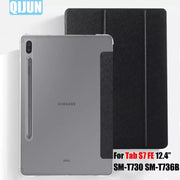 Cover for Samsung Galaxy Tab S7 FE 12.4” (2021) - T730/T733/T735 - Black - Phone/Tablet Accessories