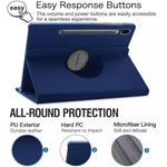 Cover for Samsung Galaxy Tab S8 Plus 12.4” (2022) - X800/X806 (Navy) - Navy - Phone/Tablet Accessories