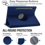 Cover for Samsung Galaxy Tab S9 Plus 12.4” (2023) - X810/X816B (Navy Blue) - Navy Blue - Phone/Tablet Accessories