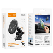 DCA71 15W magnetic wireless charging car phone holder