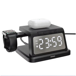 Digital Alarm Clock Wireless Charger – 3W/5W/7.5W/10W Multifunction