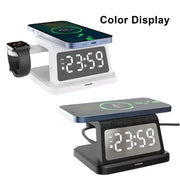 Digital Alarm Clock Wireless Charger – 3W/5W/7.5W/10W Multifunction
