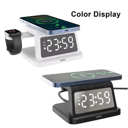 Digital Alarm Clock Wireless Charger – 3W/5W/7.5W/10W Multifunction