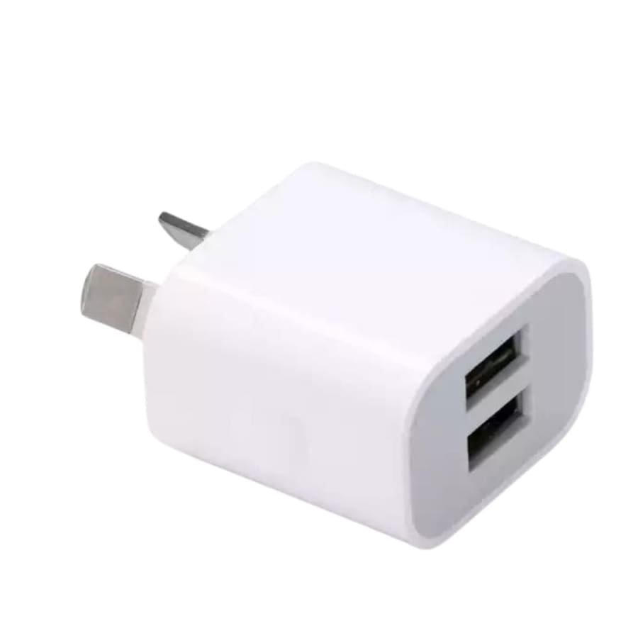 Dual USB Power Adapter Wall Plug (NZ / AUS) (White)