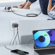 Dual USB Power Adapter Wall Plug (NZ / AUS) (Black) - Electronics Accessories