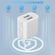 Dual USB Power Adapter Wall Plug (NZ / AUS) (White) - White - Phone/Tablet Accessories