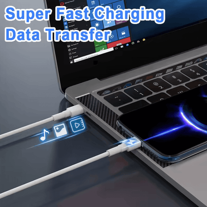 Durable reinforced USB-C charging cable