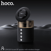 DWQ05 4-in-1 magnetic wireless charging station with Bluetooth speaker and ambient light