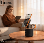 DWQ05 4-in-1 magnetic wireless charging station with Bluetooth speaker and ambient light