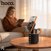 DWQ05 4-in-1 magnetic wireless charging station with Bluetooth speaker and ambient light