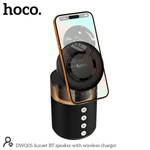 DWQ05 4-in-1 magnetic wireless charging station with Bluetooth speaker and ambient light