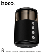 DWQ05 4-in-1 magnetic wireless charging station with Bluetooth speaker and ambient light