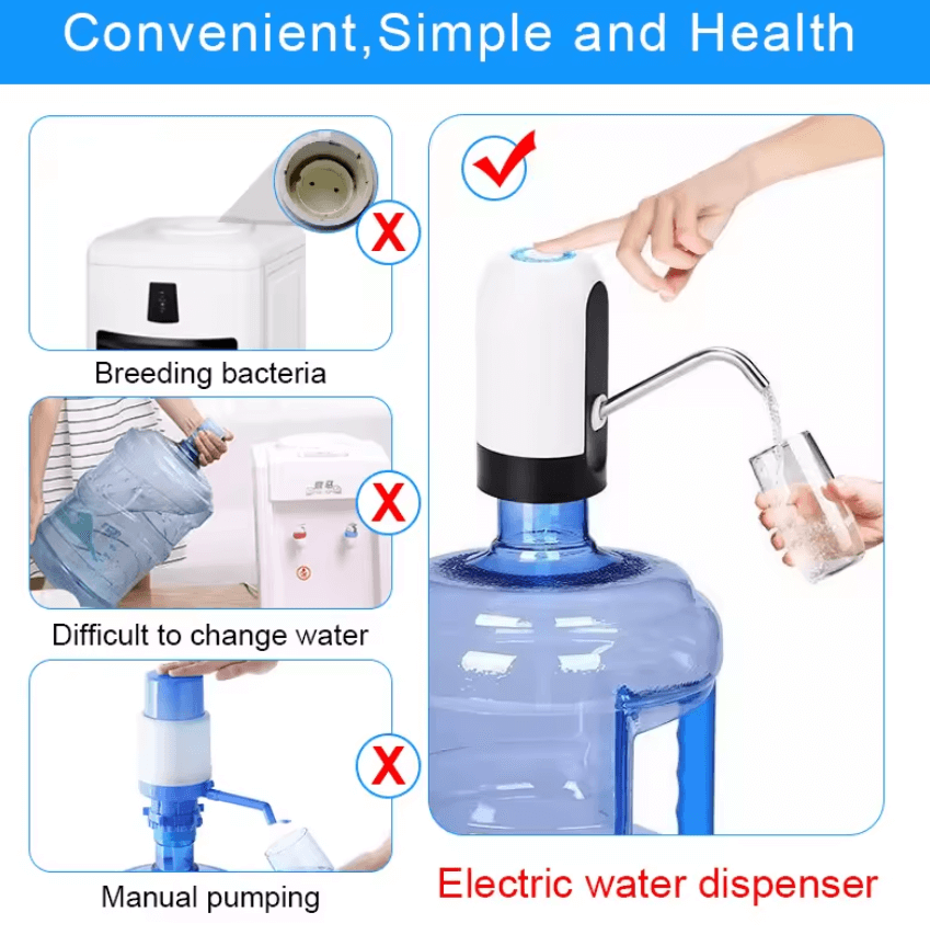Desktop Water Dispenser Pump Front View