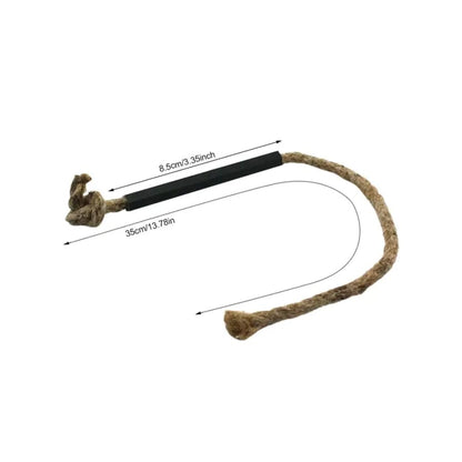 Fire Starter - Tinder Cord with Aluminum Bellow Pipe & Waterproof Wax Wick Hemp