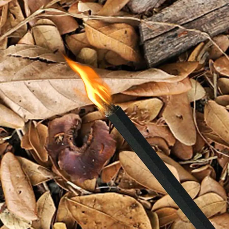 Fire Starter - Tinder Cord with Aluminum Bellow Pipe & Waterproof Wax Wick Hemp