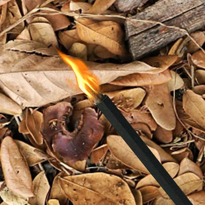 Fire Starter - Tinder Cord with Aluminum Bellow Pipe & Waterproof Wax Wick Hemp