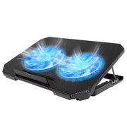 Gaming Laptop Cooling Pad with Dual Fans | USB Stand for & Notebook