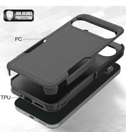 Google Pixel 10 Pro XL dual layer armor case back view