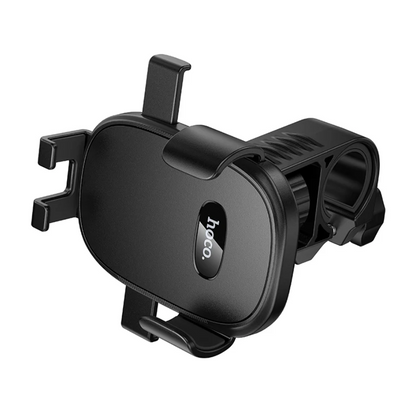 A black bike-mounted phone holder with a visible 'booco' logo, shown on a clean white background.