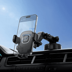 H89 extra-long arm car phone holder with 335mm extended reach