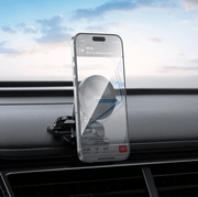 H97 magnetic dashboard phone holder with double-leg support base