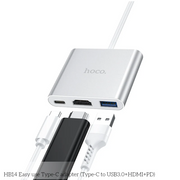 HB14 USB-C hub with USB 3.0, HDMI output and PD charging