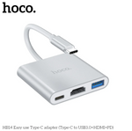 HB14 USB-C hub with USB 3.0, HDMI output and PD charging